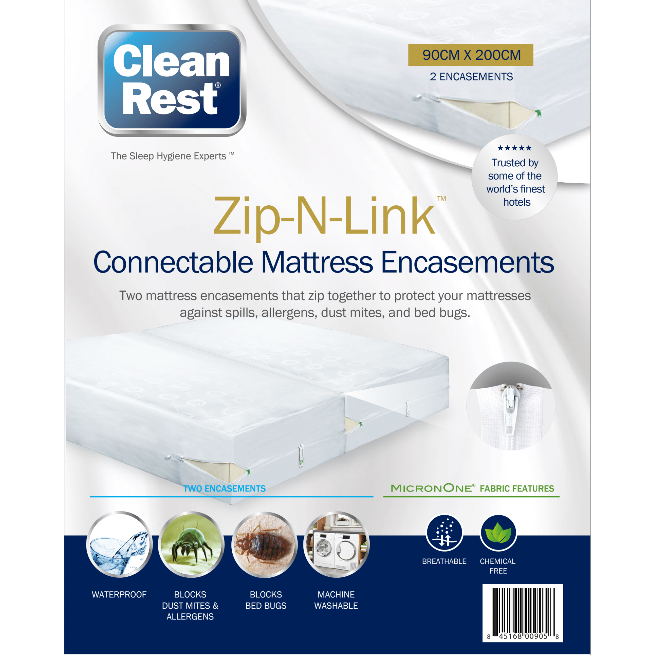 Clean Brands Zip and Link Pro Mattress Encasement